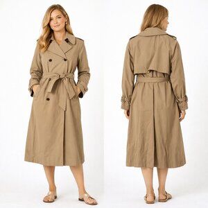 Preowned  Zara Long Trench Coat Size Small Women